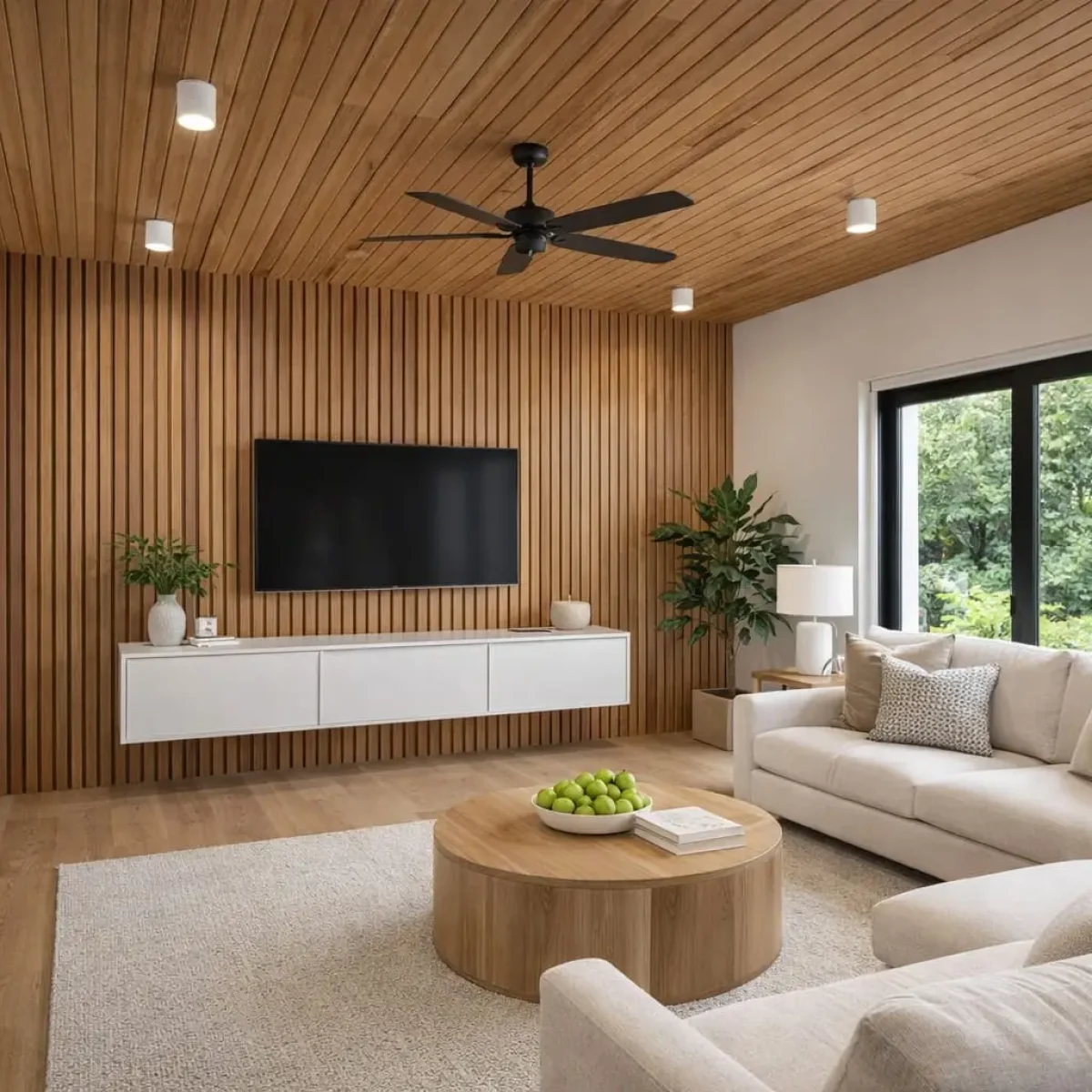 Wallpapers and decorative panels for bedroom and living room